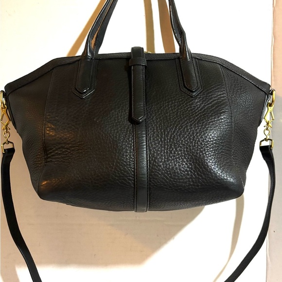 J. Crew black pebbled leather satchel handbag - Picture 2 of 9